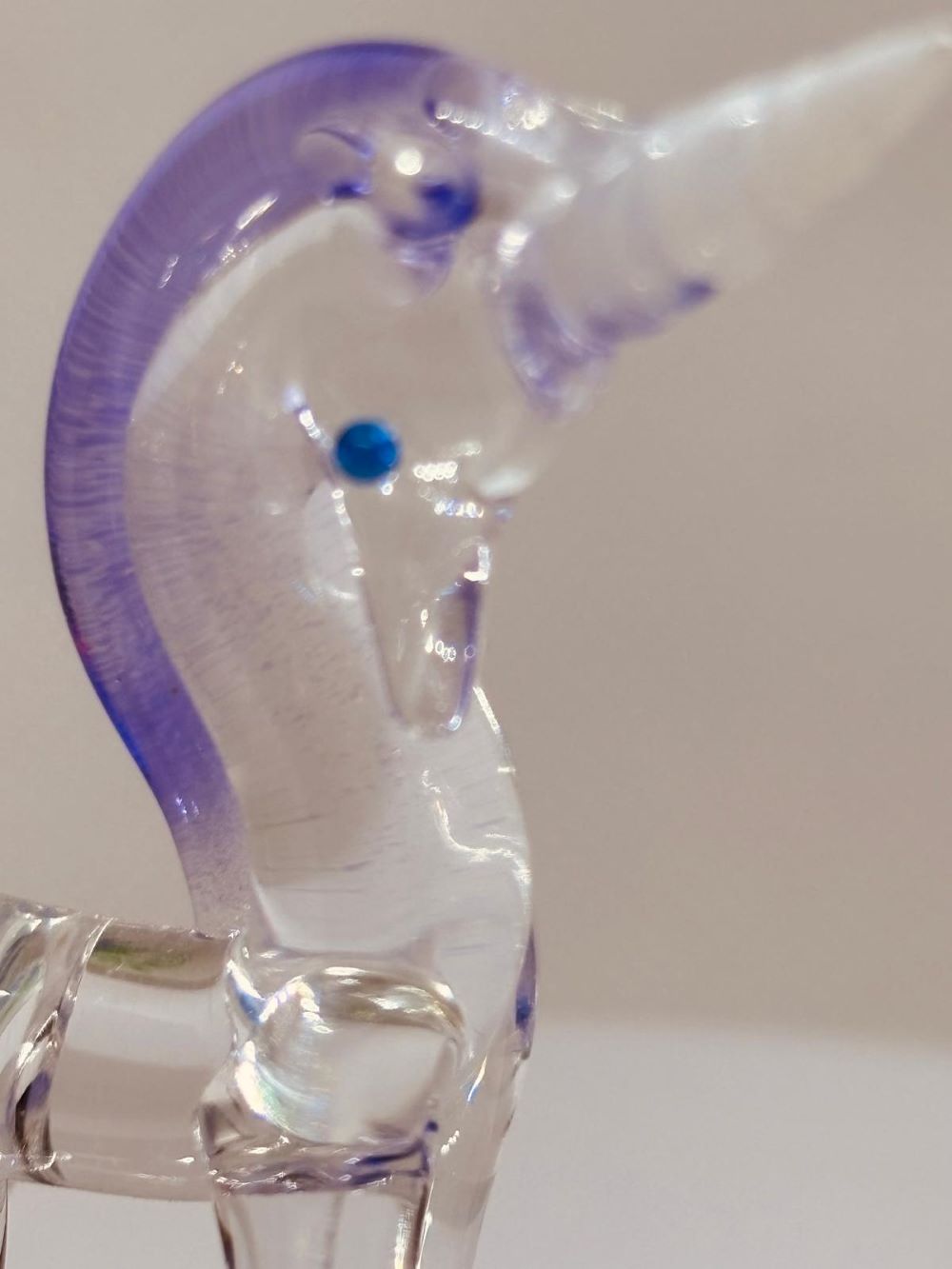 Unicorn Magical Garden Figurine | Handcrafted Glass Unicorn Decor
