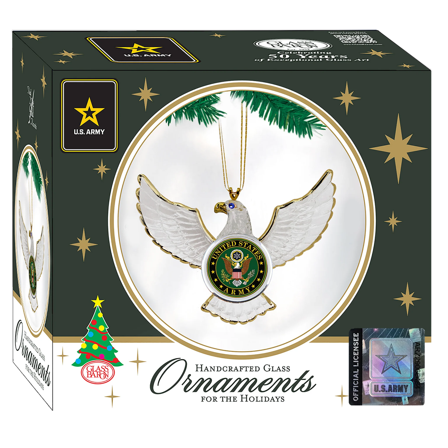 U.S. Army Eagle Ornament | Official Licensed Military Christmas Decor for Soldiers