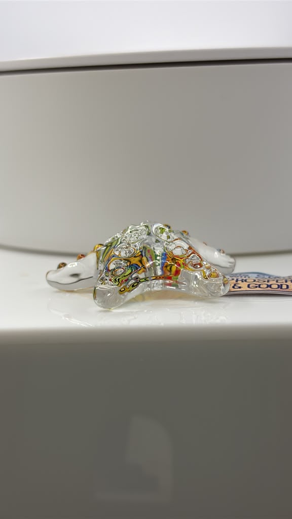Tropical Beach Starfish Glass Figurine – Handcrafted Ocean Decor Gift