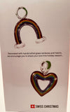 Love Is Love Rainbow Glass Christmas Tree Figurine 6”
