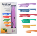 Kitchen Knife Set 12-Piece with Blade Guards, Multicolor Cuisinart