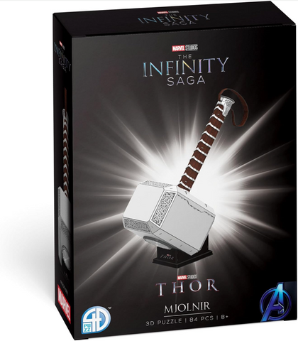 Marvel Studios THOR's Hammer 3D Time Puzzle - Mjolnir 4D Cityscape