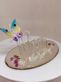 I Love You Mom Figurine | Handcrafted Glass Butterfly Decor | Mother’s Day Gift