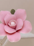 Pink Rose Mom “Greatest Gift” Glass Figurine | Handcrafted Mother’s Day Keepsake