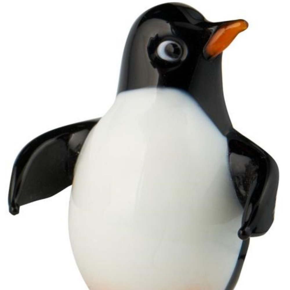 Milano Glass Art Penguin Figurine Gift | Hand Blown Animal Decor