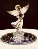 Angel By Your Side Figurine | Glass Faith Comfort Gift Décor