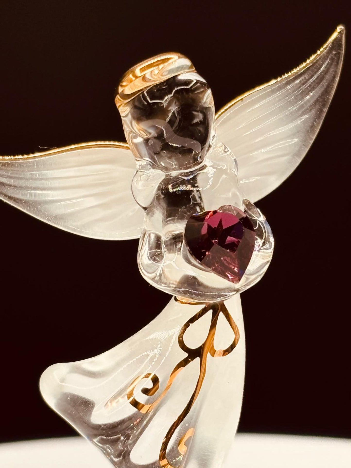 Angel By Your Side Figurine | Glass Faith Comfort Gift Décor