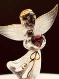 Angel By Your Side Figurine | Glass Faith Comfort Gift Décor