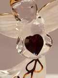 Angel By Your Side Figurine | Glass Faith Comfort Gift Décor