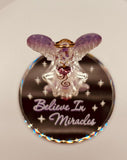 Angel “Believe In Miracles” Figurine | Glass Faith Gift Décor