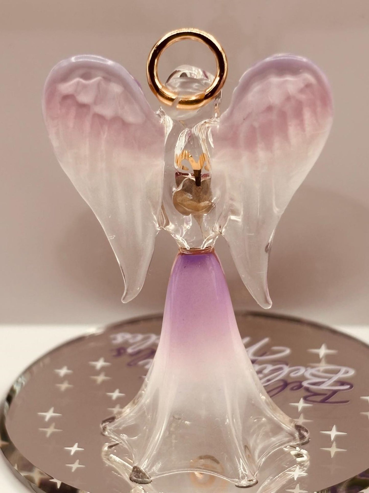 Angel “Believe In Miracles” Figurine | Glass Faith Gift Décor