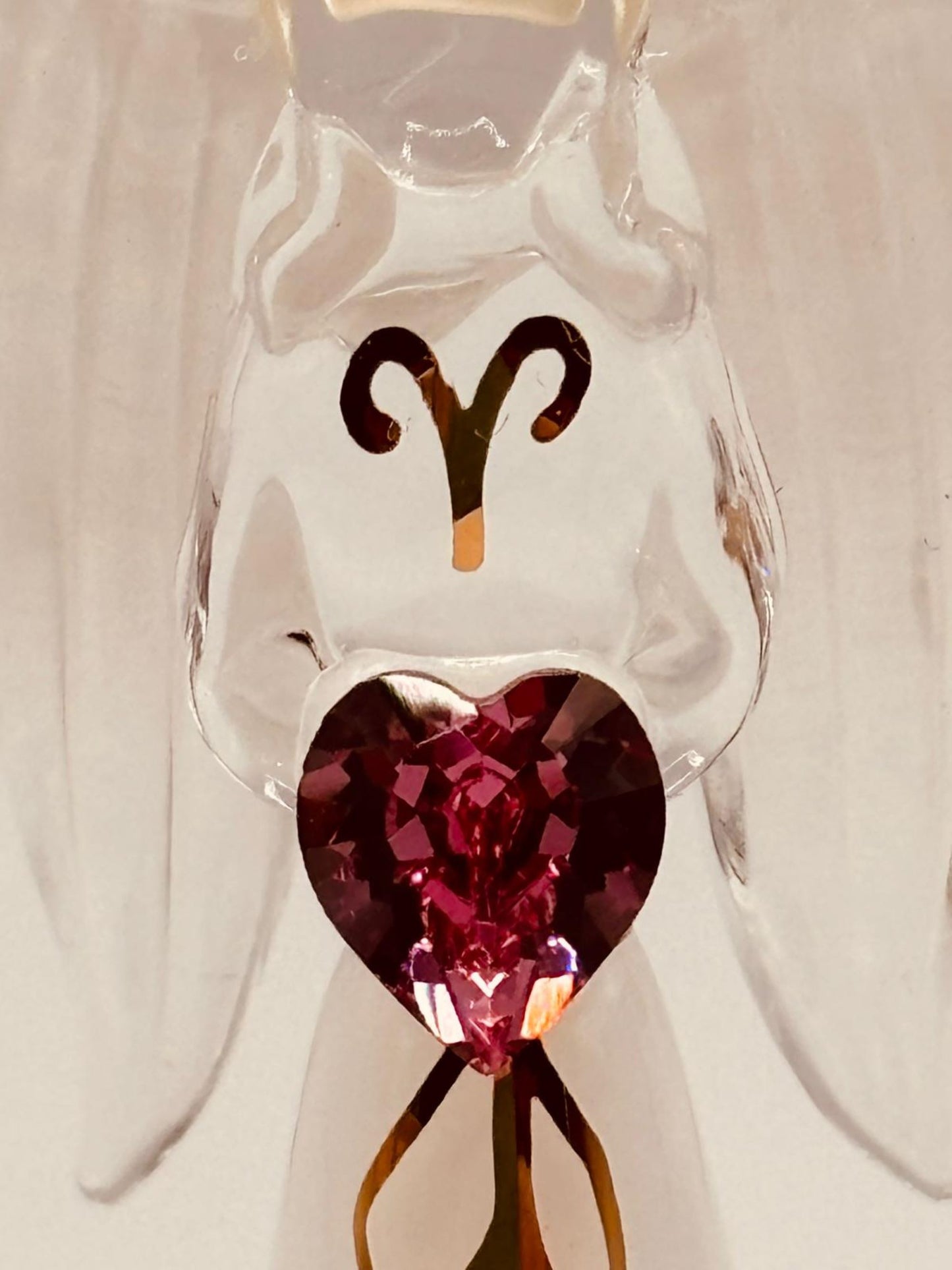 “I’m Blessed” Angel Glass Figurine | Faith Gift with Crystal Heart