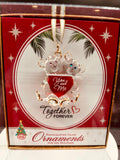 Bear Couple “You and Me” Ornament | Handcrafted Glass Love Décor