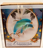 Double Dolphins Ornament | Coastal Ocean Decor & Gift for Sea Life Lovers