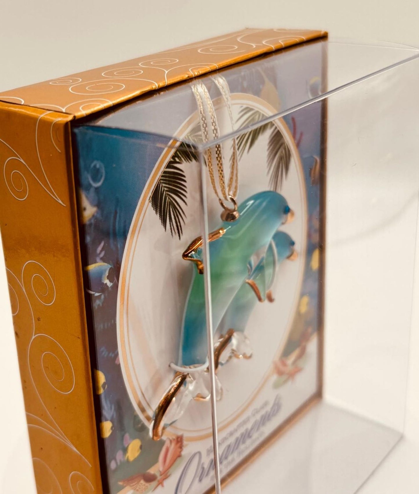 Double Dolphins Ornament | Coastal Ocean Decor & Gift for Sea Life Lovers