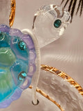 Sea Turtle Ornament | Glass Coastal Turtle Gift Décor