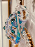 Sea Turtle Ornament | Glass Coastal Turtle Gift Décor