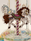 Spinning Carousel Glass Figurine | Handcrafted Collectible Carousel with Horses