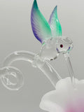 Hummingbirds with Lavender Lilies Figurine | Nature Display Décor