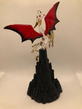 Black Dragon, Castle Mountain Dragon, Dragon Statue, Handcrafted Dragon, Fantasy Gifts