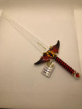 Handcrafted Glass Sword Dragon Figurine Home Decor Gift