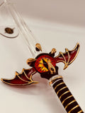 Dragon Slayer Sword Figurine | Handcrafted Glass Sword Fantasy Décor