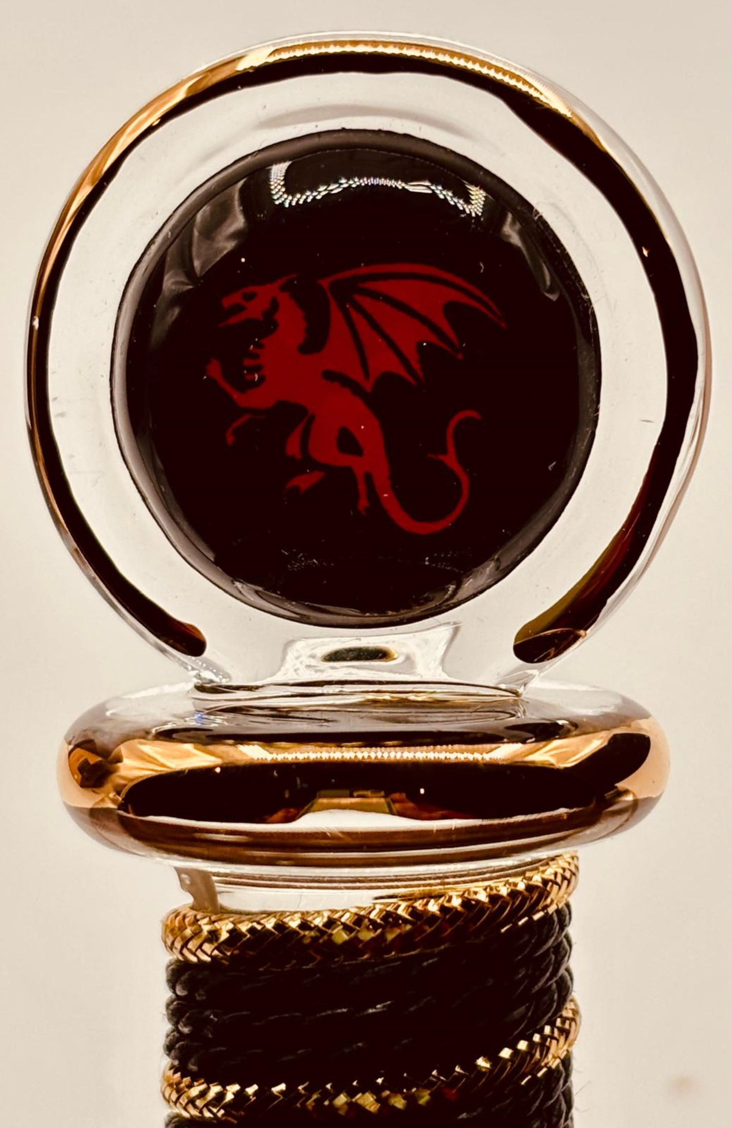 Dragon Slayer Sword Figurine | Handcrafted Glass Sword Fantasy Décor