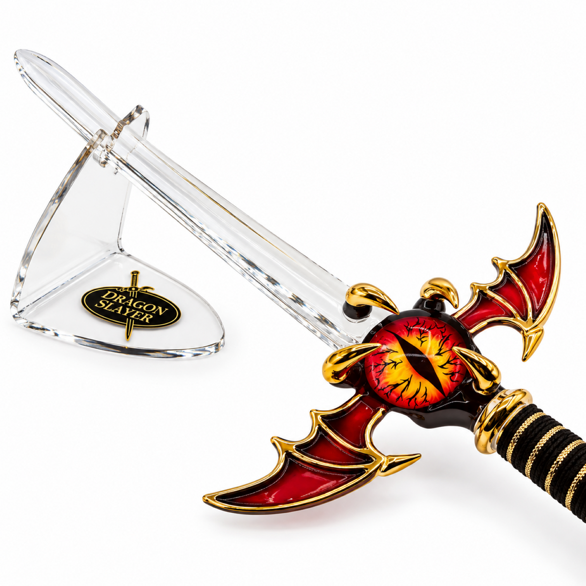 Fantasy Sword Figurine, Sword with Eye & Claw, Gothic Decor, Collector Gift