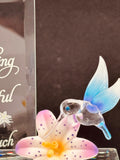 Hummingbird Wonderful Mom Figurine | Handcrafted Glass Mom Gift