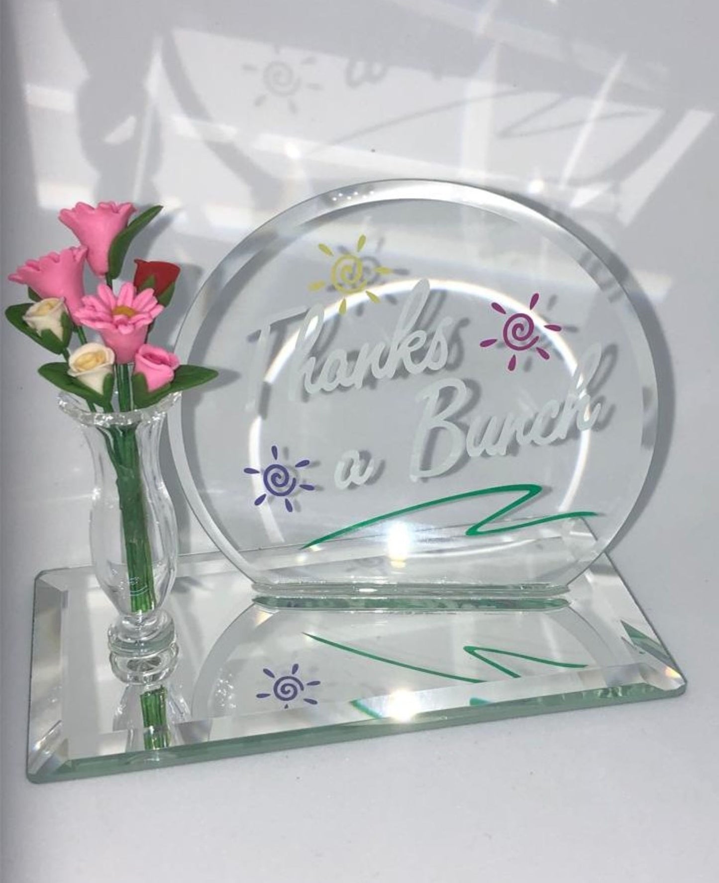 Thanks a Bunch Glass Figurine | Appreciation Gift Display Décor