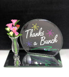 Thank you Gift, Gift Vase for Friend, Glass Vase with Flowers, Appreciation Gift, Glass Gift Decor for Friend