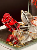 Rose “Forever & Always” Figurine | Glass Love Message Display Décor