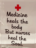 Nurse Glass Figurine | Handcrafted Appreciation Gift with Healing Message