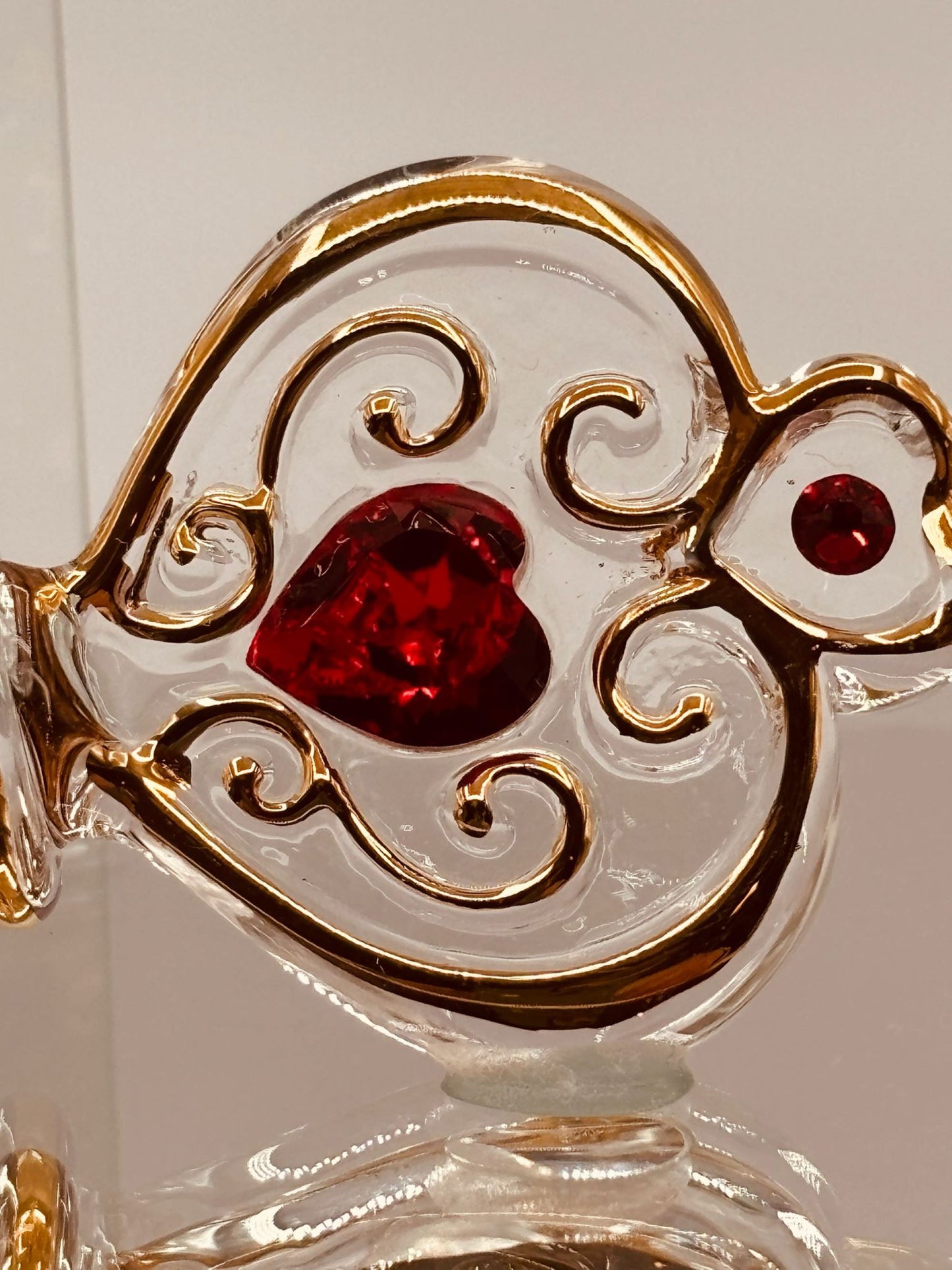 Romantic Glass Key Gift for Her | Key to My Heart Love Figurine Decor