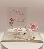 “I’m Blessed” Rose Figurine | Mom Appreciation Glass Gift Décor