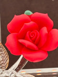 Forever & Always Glass Rose Figurine | Love Message Display Décor