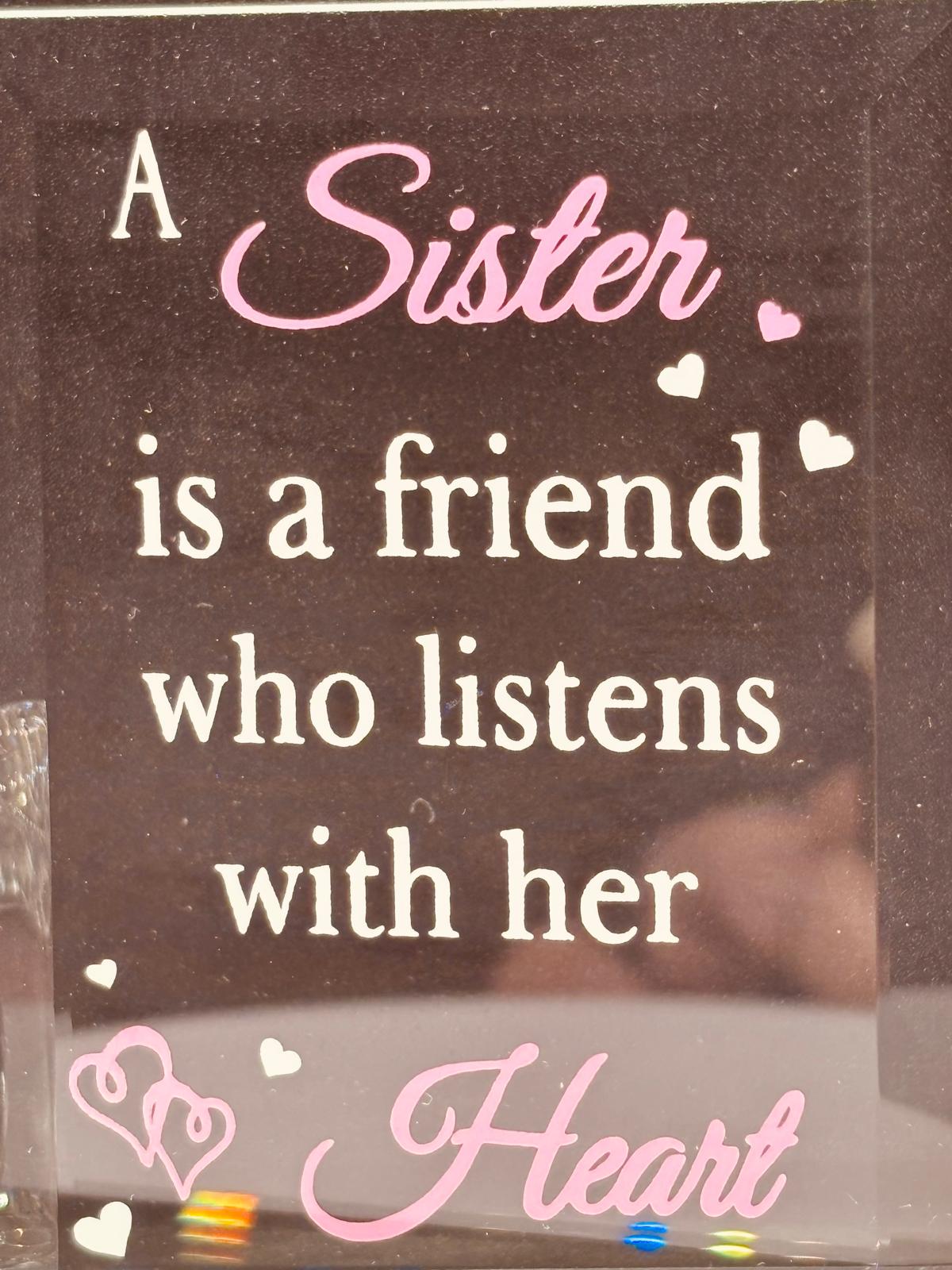 Handmade Gift for Sister, Thank You Gift Figurine, Sister Gift Home Decoration