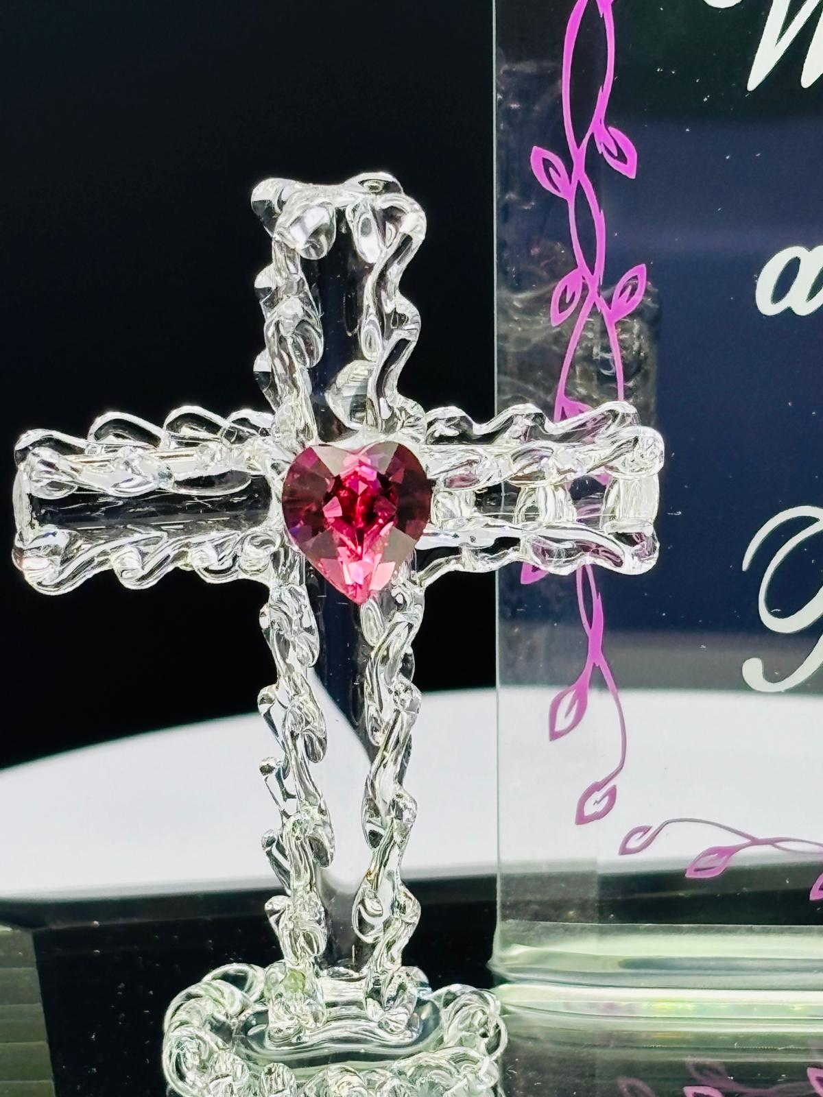 With God All Things Are Possible Cross | Christian Faith Gift Decor
