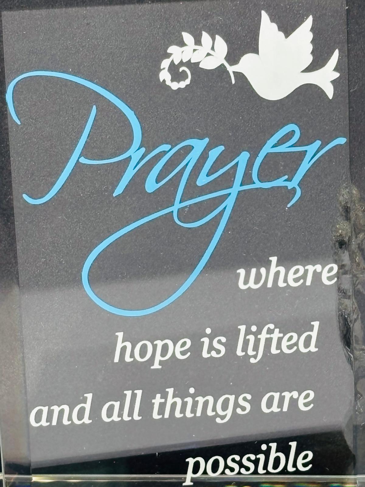 Prayer Gift Praying Hands Cross Figurine Faith Christian Decor Gift