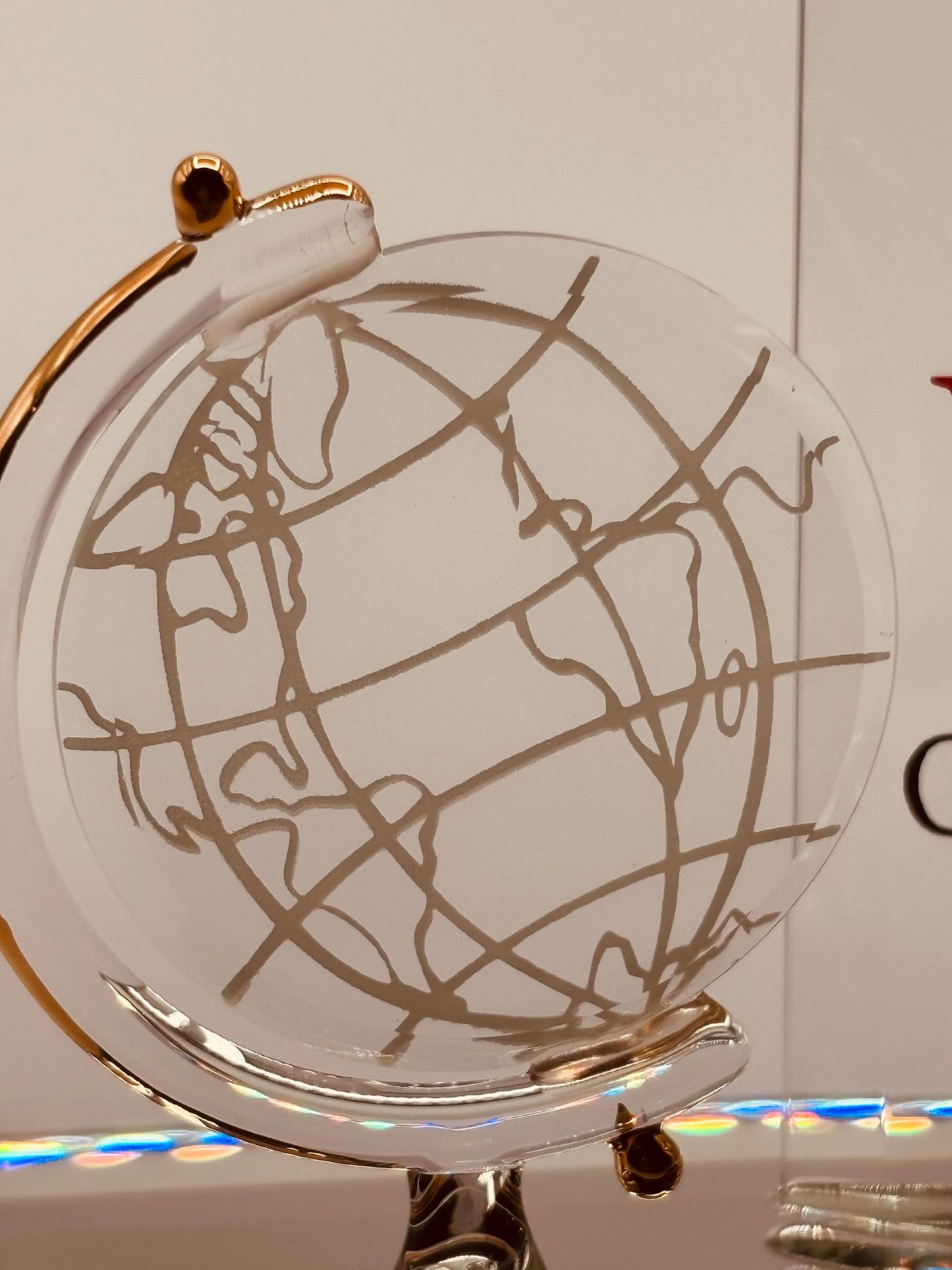 Teachers Shape the World Figurine Handcrafted Glass Teacher Gift