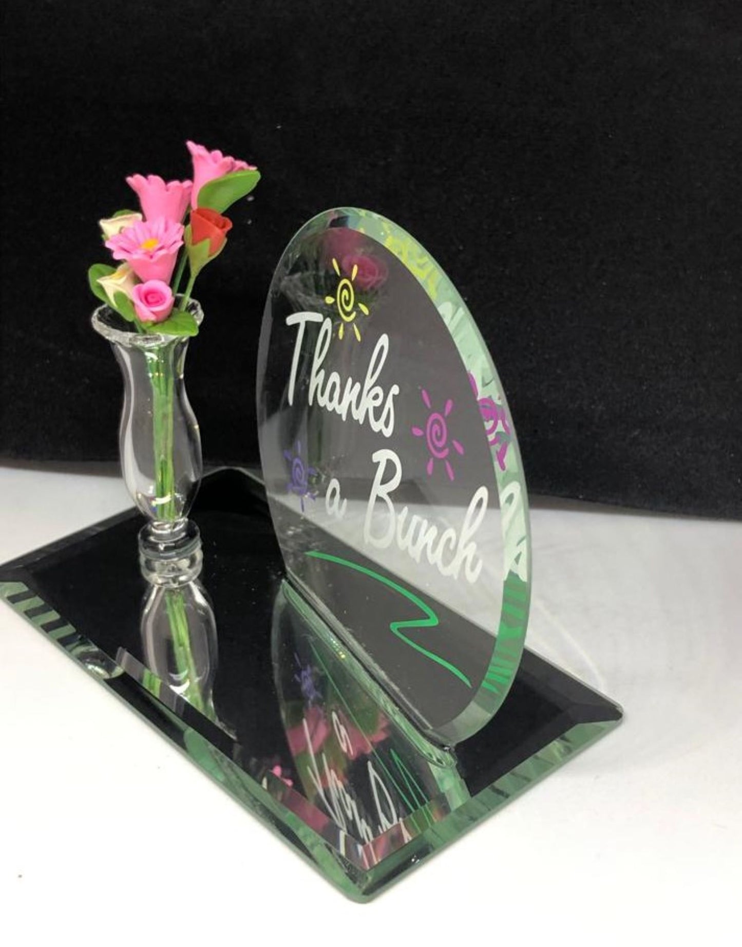 Thanks a Bunch Glass Figurine | Appreciation Gift Display Décor