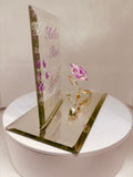 Garden of Life Mom Rose Figurine Handcrafted Glass & Porcelain Gift