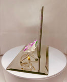 Garden of Life Mom Rose Figurine Handcrafted Glass & Porcelain Gift