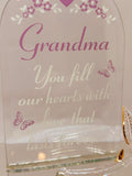 Grandma Rose Figurine Handcrafted Glass & Porcelain Gift