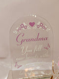 Grandma Rose Figurine Handcrafted Glass & Porcelain Gift