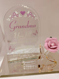 Grandma Rose Figurine Handcrafted Glass & Porcelain Gift
