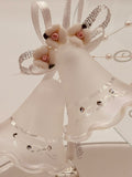 Anniversary Bells Figurine Handcrafted Glass Gift for True Love