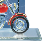 Life is a Journey Glass Motorcycle Figurine Handcrafted Gift
