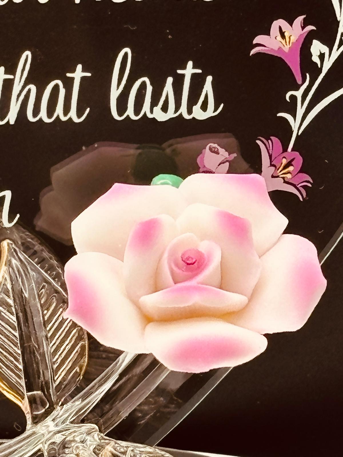 Grandma Rose Figurine | Handcrafted Glass Gift for Grandma