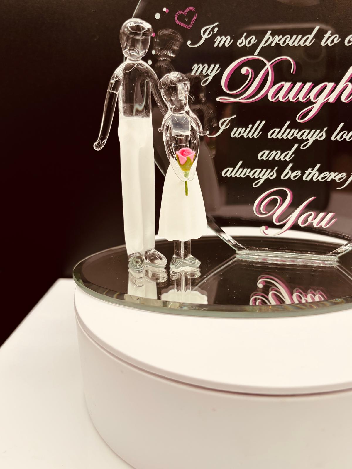 Gift for Daughter from Dad | Father Daughter Love Figurine Decor